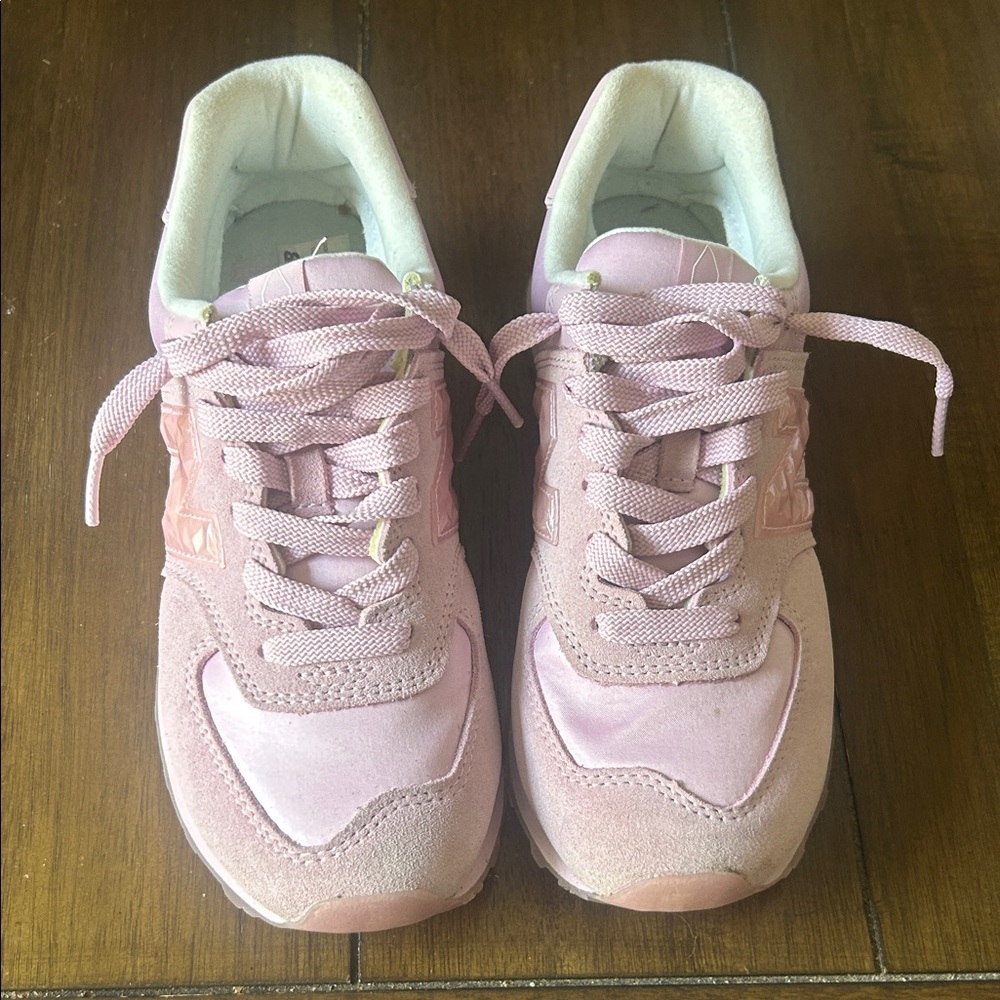 New Balance 574 Pink "Rose Quartz love" colorway with ENCAP midsole size 6.5 - Picture 2 of 10